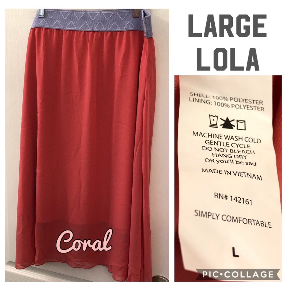 NWOT LulaRoe Large Lola skirt
